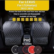 Resim Xuweiwei 1pcs Black White Araç Koltuğu Koruyucu Depoluma Cepli Anti-kick Mat Çizik Önleyici Universal 