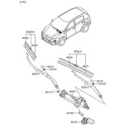 Resim Kia Sportage 2020 Ön Silecek Motoru Mobis,98100 - 02ljo2l76y... 