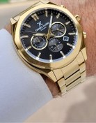 Resim Daniel Klein Kadranı Siyah Kordonu Gold Renk Ayarlanabilir Kordonlu Fonksiyonel Erkek Kol Saati 
