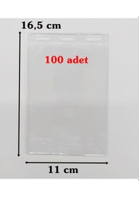 Resim Yaka Kartı Poşeti 16.5X11 Cm 100 Adet 