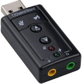 Resim Harici Usb 7.1 Kanal Usb 3.5 Mm Jack Dönüştücü Ses Kartı 