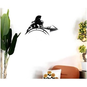 Resim Kalkanı Ve Kılıcı İle Güçlü Savaşçı Metal Duvar Tablosu 