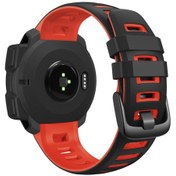 Resim Garmin Instinct/ınstinct Esports İçin Çift Renkli Yumuşak Silikon Kordonlu Saat Yedek Bilezik Kayışı 