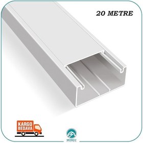 Resim 100x50 Kablo Kanalı Mutlusan Kablo Kanalı 100/50 20Metre 