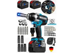 Resim M 36 V Çelik Şanzuman 1600 Nm Akülü Somun Bijon Sökme Takma Sikma Makinesi Matkap Vidalama Kömürsüz 