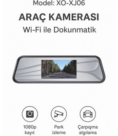 Resim Xj06 Hd Araç Kamerası Wi-fi Dokunmatik 1080p Kayıt, Park İzleme 