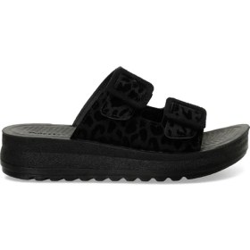 Resim Polaris 607036.Z4PR Siyah Kadın Dolgu Topuk Terlik 