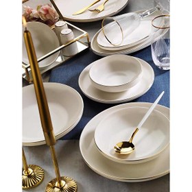 Resim Aryıldız Acoustic Gold 6 Kişilik 30 Parça Yemek Takımı AR4038147 