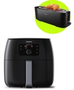 Resim Philips Hd 9650/90 Xxl Airfryer + Philips Hd2590/90 Ekmek Kızartma Makinesi Hediyeli Philips