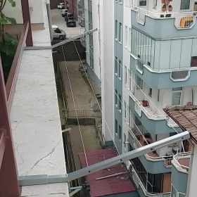 Resim Balkon Duvarı Çamaşır Kurutma Askılığı 