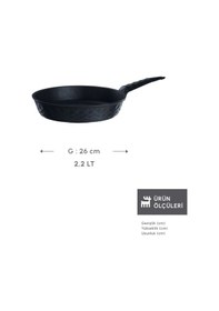 Resim Karaca Biodiamond Antibakteriyel Kulp Tava 26 Cm 