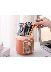 Resim Mini Dolap Tasarımlı Kalemlik Çok Renkli 