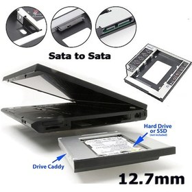 Resim Laptop için İkinci Hdd - Ssd Kızak - Hdd Caddy - 12.7Mm 