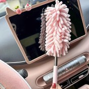 Resim 2 Adet Mini Araba Toz Temizleme Fırçaları, Esnek ve Ayarlanabilir Mikrofiber Temizlik Aracı, Ev ve Araç İçi Bakımı İçin - Polyester Liflerden Yapılmıştır 