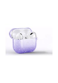 Resim Apple Uyumlu AirPods 3. Nesil Zore Allstar Airbag 32 Parlayan Simli Saydam Renkli Kılıf-mor 