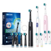 Resim 5 Modlu, 2 Dakikalı Zamanlayıcı, USB Şarjlı, Yumuşak Kıllarla Duyarlı Diş Eti İçin 4'ü 1 Arada Şarj Edilebilir Elektrikli Diş Fırçası, Seyahat Dostu Ağız Sağlığı, Derin Temizlik, Nefes Tazeleyici, Lityum Pil Babalar Günü, Anneler Günü Hediyesi 