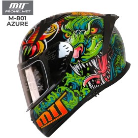 Resim MTS 801 KASK YEŞİL EJDERHA 