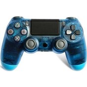 Resim Novahub Ps4 Kablolu Titreşimli Oyun Kumandası - Çift Şok, Şeffaf Mavi, Ergonomik Tasarım, Pc Uyumlu 