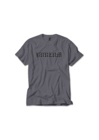Resim Burzum Logo Yazı White Gri Tişört 