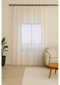 Resim Sarin Tül Perde ekru 