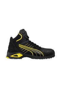 Resim Puma Safety Amsterdam Sarı Siyah Mid Alüminyum Burunlu İş Ayakkabısı S3 Src 