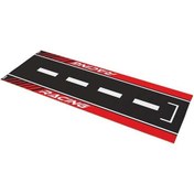 Resim Universal Kırmızı Desenli 80 X 220 Cm Kaydırmaz Motosiklet Halısı 