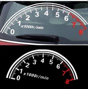 Resim Araba Otomobil Parçaları Hız Göstergesi Ön Cam Grafik Süsler Etiket Çıkartma Arka Araba Yansıtıcı 