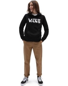 Resim Vans Wm Drop V Logo Hoodıe-b Kadın Sweat Shirt Vn0a5hnpblk1 Siyah 