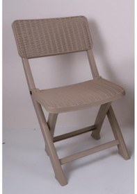 Resim Mandella Sky Katlanır Rattan Sandalye Kamp - Piknik Sandalyesi Çölbeji 