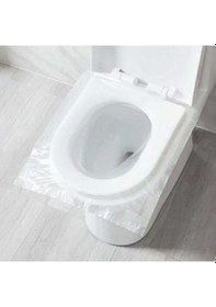 Resim 20 Adet Kullan At Şeffaf Klozet Kapağı Kılıfı Hijyenik Şeffaf 