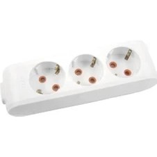 Resim Viko 3'lü Klemensli Kablosuz Grup Priz Çocuk Korumalı 