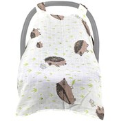 Resim Youmex Bebe Koltuğu Gölge Örtüsü, Çift Katlı Nane Pamuk, Güneş Engeli, 114x90cm Kirpi/ananas/kırmızı Çiçek/pembe Çiçek/turuncu Seçenekli 