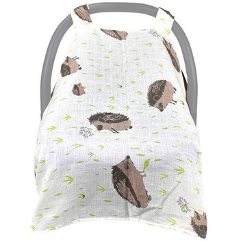 Youmex Bebe Koltuğu Gölge Örtüsü, Çift Katlı Nane Pamuk, Güneş Engeli, 114x90cm Kirpi/ananas/kırmızı Çiçek/pembe Çiçek/turuncu Seçenekli