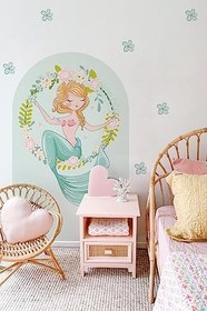 Resim Mermaid Duvar Stickerı (YEŞİL) 