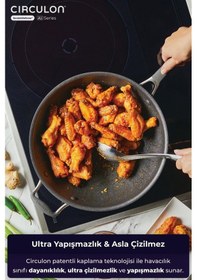 Resim Circulon 34 Cm Wok Tava Gri 