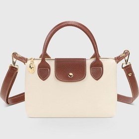 Resim Housebags Krem Çok Yönlü Deri Çapraz Askılı Çanta Bej Soft Krem 