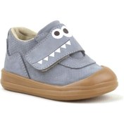 Resim Rakerplus Hakiki Deri Gri Yüksek Bilekli Bebek Ayakkabı 