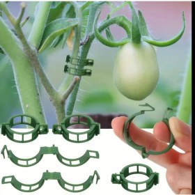 Resim Bahçe Klipsi Dayanıklı Domates Biber Bitki Destek Klipsi Asma Bitkilerine, Sebzelere 10 Adet 