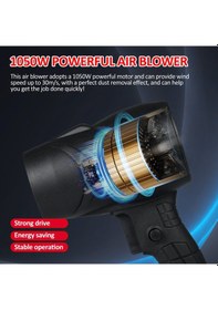 Resim Kosona 21v Kablosuz Şarjlı Toz Üfleme Makinesi - 1050w Turbo Fan, 30m/s Rüzgar Hızı, Taşınabilir Temizlik Aleti 