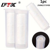 Resim FTK 1 adet Esnek Görünmez Olta Misinası Kutusuyla, 0.2mm 250m/273yds Dayanıklı PE Misina, Açık Hava Balıkçılık Aksesuarları 