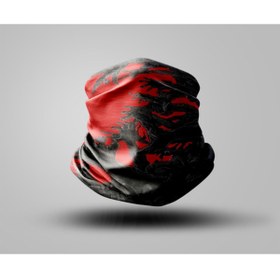 Resim Buffalo Skull Tasarımlı Motorcu Buff Maske Outdoor Boyunluk Unisex Bandana 