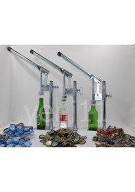 Resim Gazoz Soda Kapağı Kapatma Makinesi 250 Kapak Ayarlanabilen Boy Gümüş 