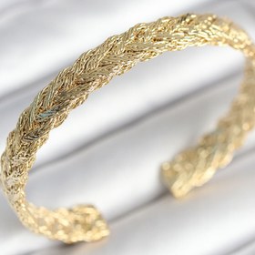 Resim BURCU MODA Ezme Zincir Model Gold Renk Kadın Bileklik 