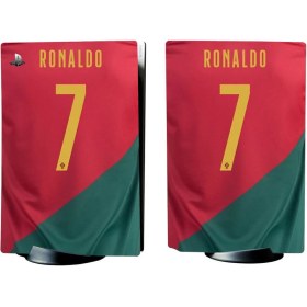 Resim Kt Grup Ronaldo Forma Playstation 5 Standart Kasa Dijital Versiyon Full Sticker Kaplama Seti 