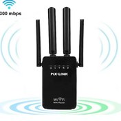 Resim 300mbps Uzun Menzilli Wifi Genişletici 4 Anten Sinyal Güçlendiric 