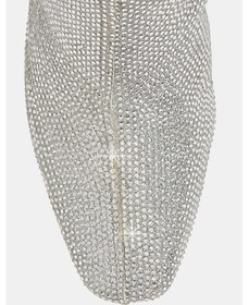 Resim Katy Perry The Zaharrah Kadın Gümüş Taşlı Topuklu Çizme Gümüş 