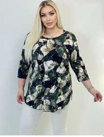 Resim Gulay Style Uzun Büyük Beden Tunik 419962595 Mavi 