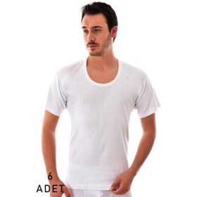 Resim Tutku 6'lı Paket 0103 Açık Yaka Erkek Fanila 001 