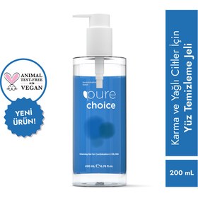 Resim Pure Choice Karma ve Yağlı Ciltler için Temizleme jeli 200 ml 