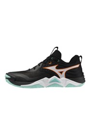 Resim MIZUNO Wave Momentum Elite Erkek Voleybol Ayakkabısı Siyah 